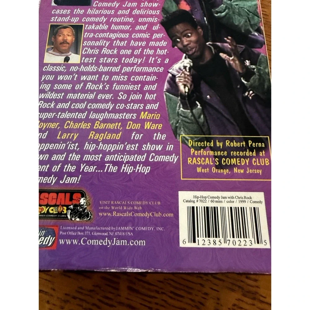 VTG Hip-Hop Comedy Jam w/ Chris Rock VHS Video 1999 Rascals Comedy Club 90s Y2K‎